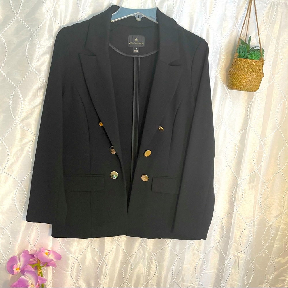 Worthington Ultra Stretch Ponte Blazer Sz S